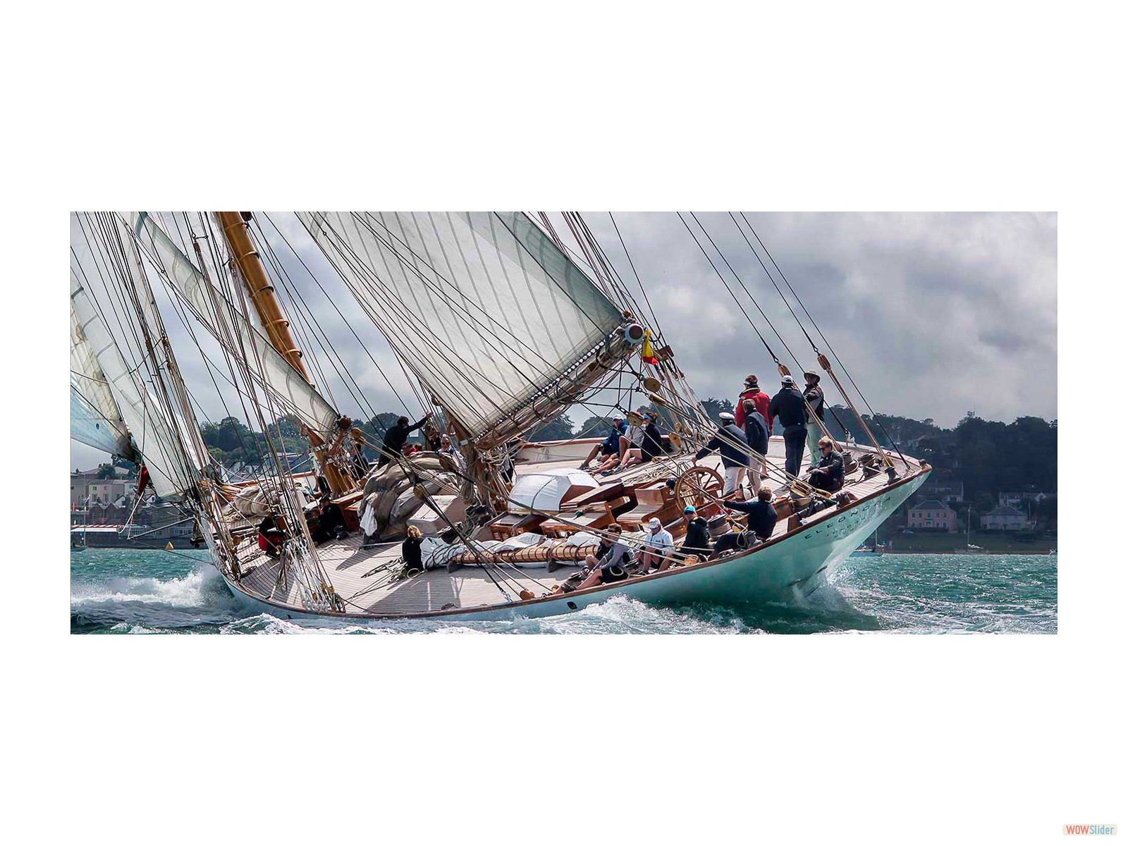 Gaff Schooner Eleonor Racing at Cowes